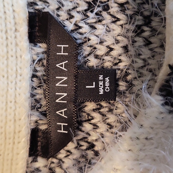 Hannah long-sleeved fuzzy sweater cardigan - Picture 5 of 7